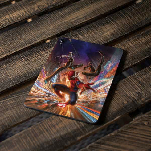 Marvel Spiderman Group Wall Apple iPad Pro Skin