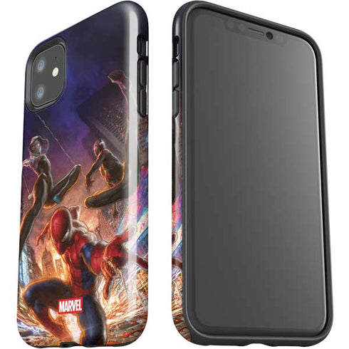 Marvel Spiderman Group Wall iPhone 11 Impact Case