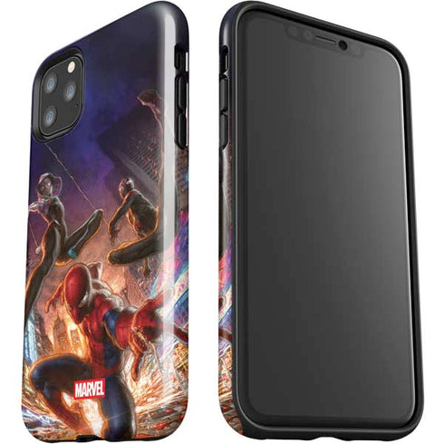Marvel Spiderman Group Wall iPhone 11 Pro Max Impact Case