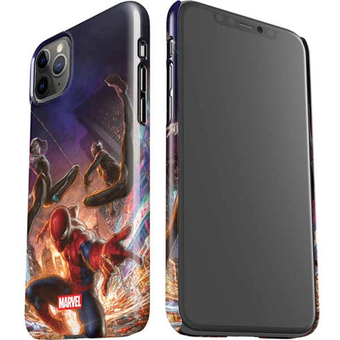 Marvel Spiderman Group Wall iPhone 11 Pro Max Lite Case