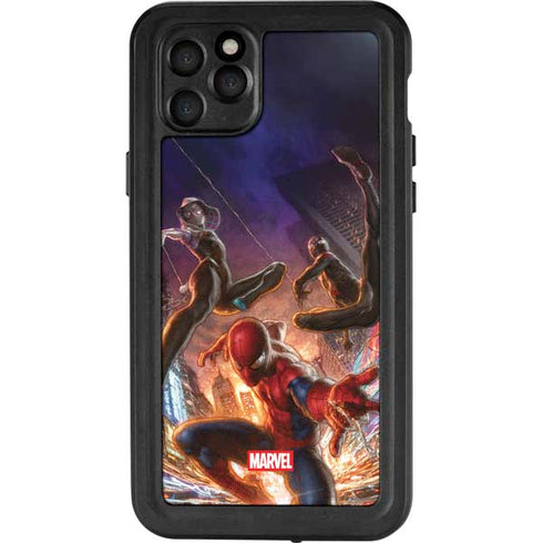 Marvel Spiderman Group Wall iPhone 11 Pro Max Waterproof Case