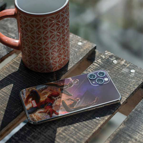Marvel Spiderman Group Wall iPhone 11 Pro Skin