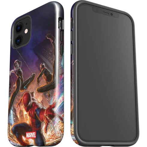 Marvel Spiderman Group Wall iPhone 12 Impact Case