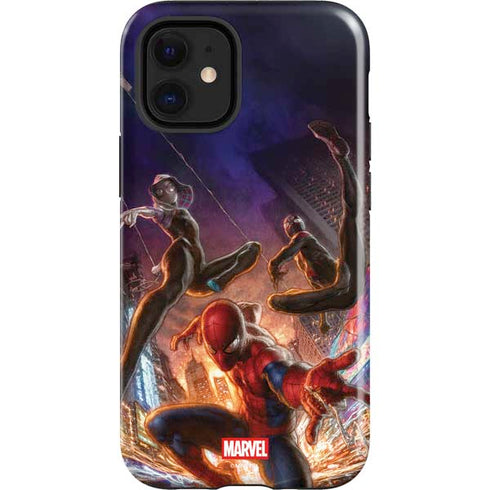Marvel Spiderman Group Wall iPhone 12 Mini Impact Case