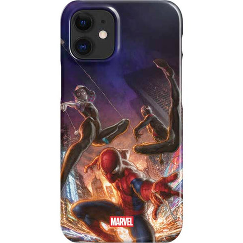 Marvel Spiderman Group Wall iPhone 12 Mini Lite Case