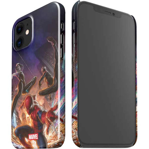 Marvel Spiderman Group Wall iPhone 12 Mini Lite Case