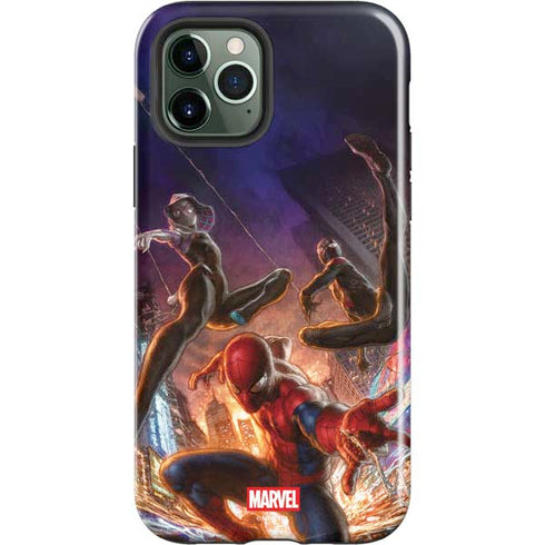 Marvel Spiderman Group Wall iPhone 12 Pro Impact Case