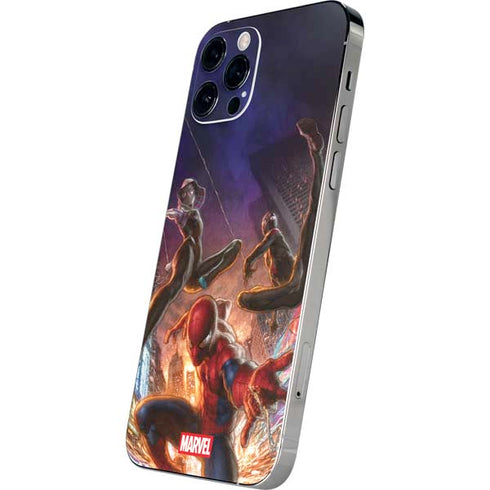 Marvel Spiderman Group Wall iPhone 12 Pro Max Skin