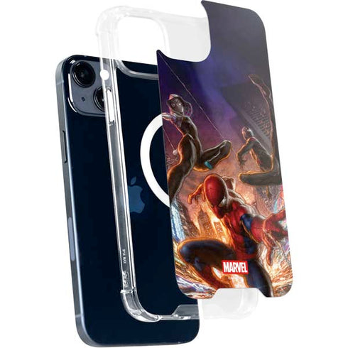 Marvel Spiderman Group Wall iPhone 15 MagSafe Case