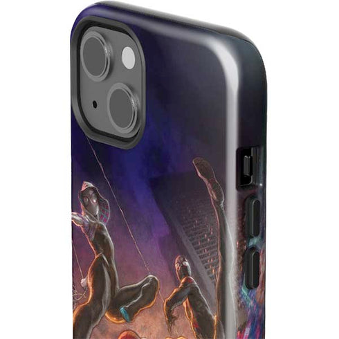 Marvel Spiderman Group Wall iPhone 15 Plus Impact Case