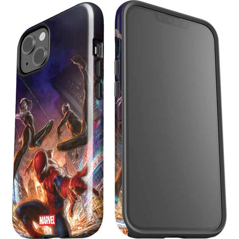 Marvel Spiderman Group Wall iPhone 15 Plus Impact Case