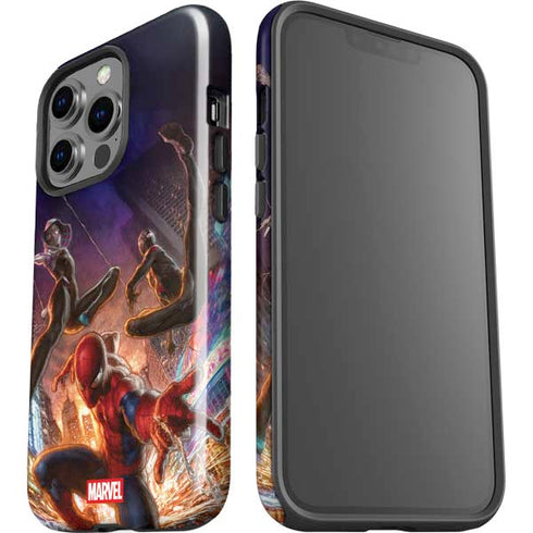 Marvel Spiderman Group Wall iPhone 15 Pro Impact Case