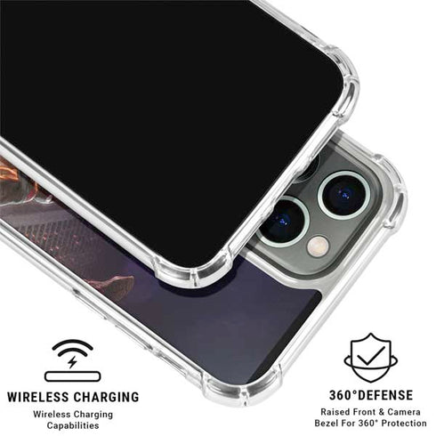 Marvel Spiderman Group Wall iPhone 15 Pro Max Clear Case