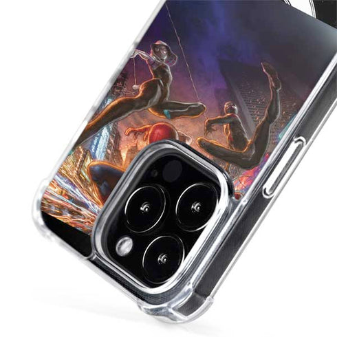 Marvel Spiderman Group Wall iPhone 15 Pro Max MagSafe Case