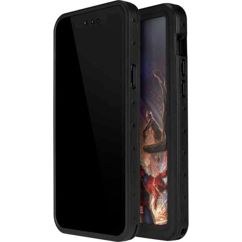 Marvel Spiderman Group Wall iPhone 15 Pro Waterproof Case