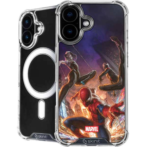 Marvel Spiderman Group Wall iPhone 16 MagSafe Case