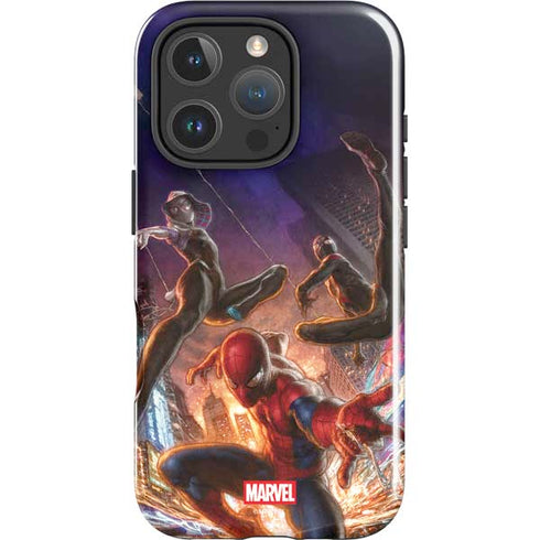 Marvel Spiderman Group Wall iPhone 16 Pro Impact Case