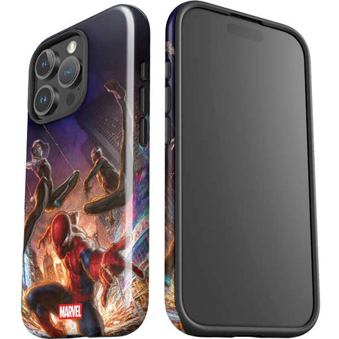 Marvel Spiderman Group Wall iPhone 16 Pro Max Impact Case