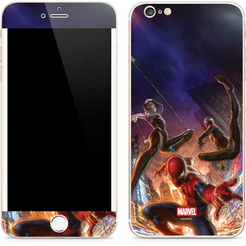 Marvel Spiderman Group Wall iPhone 6/6s Plus Skin