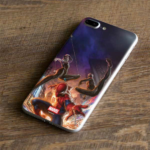 Marvel Spiderman Group Wall iPhone 7 Plus Skin