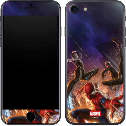 Marvel Spiderman Group Wall iPhone 7 Skin