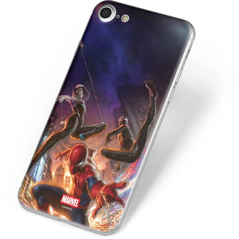 Marvel Spiderman Group Wall iPhone 7 Skin