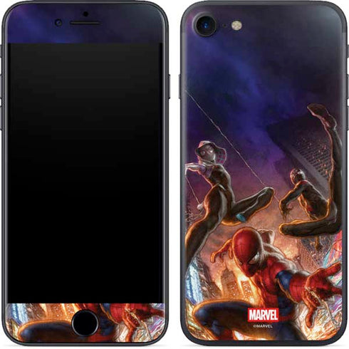 Marvel Spiderman Group Wall iPhone 8 Skin
