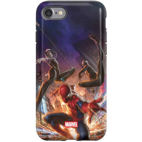 Marvel Spiderman Group Wall iPhone SE (2nd & 3rd Gen) Pro Case