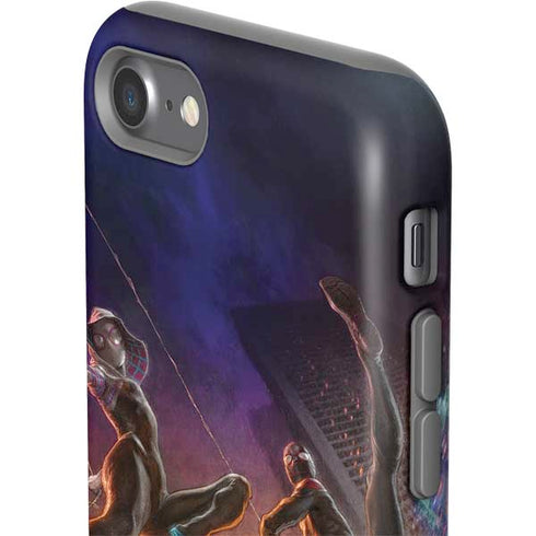 Marvel Spiderman Group Wall iPhone SE (2nd & 3rd Gen) Pro Case