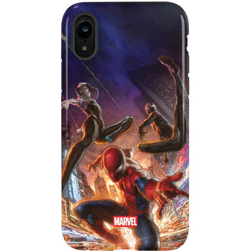 Marvel Spiderman Group Wall iPhone XR Pro Case