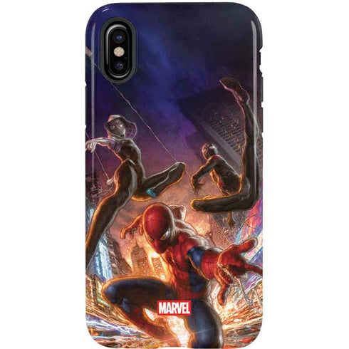Marvel Spiderman Group Wall iPhone XS Pro Case