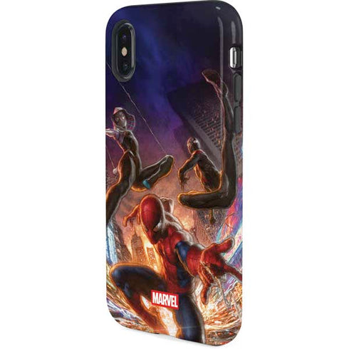 Marvel Spiderman Group Wall iPhone XS Pro Case