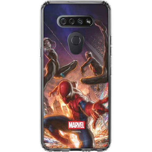Marvel Spiderman Group Wall LG K51/Q51 Clear Case