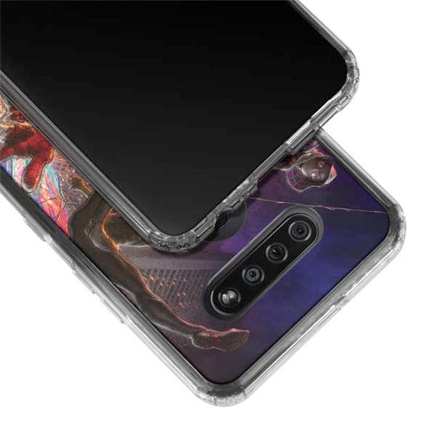 Marvel Spiderman Group Wall LG K51/Q51 Clear Case