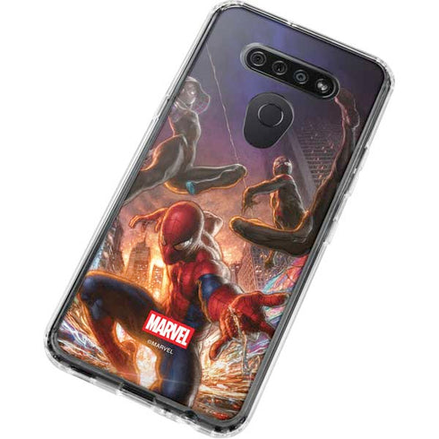 Marvel Spiderman Group Wall LG K51/Q51 Clear Case