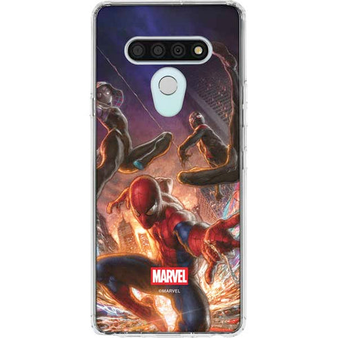 Marvel Spiderman Group Wall LG Stylo 6 Clear Case
