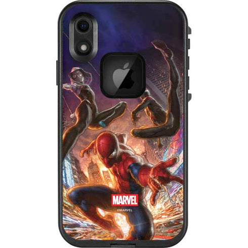 Marvel Spiderman Group Wall LifeProof Fre iPhone Skin
