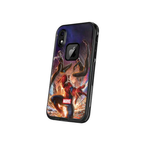 Marvel Spiderman Group Wall LifeProof Fre iPhone Skin
