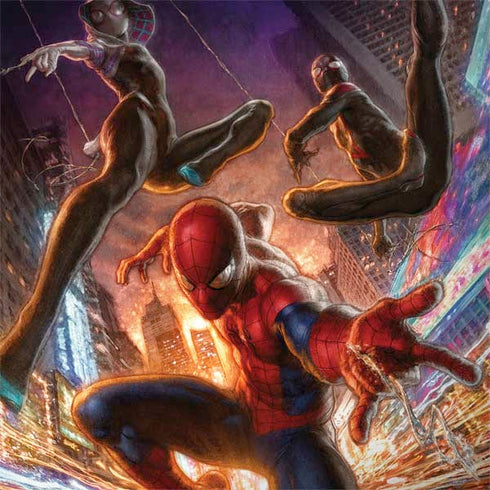 Marvel Spiderman Group Wall MacBook Skins