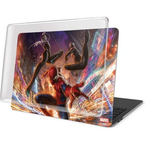 Marvel Spiderman Group Wall MacBook Pro 15in (2016-19) Case plus Skin