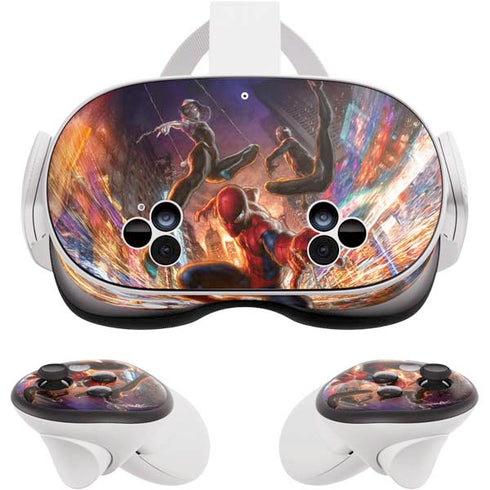 Marvel Spiderman Group Wall Meta Quest 3S Skin