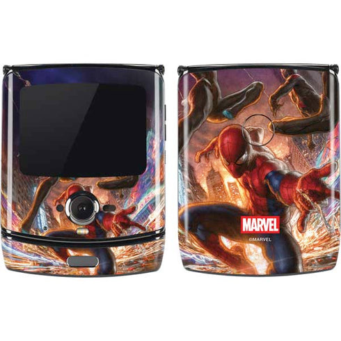 Marvel Spiderman Group Wall Motorola RAZR Skin