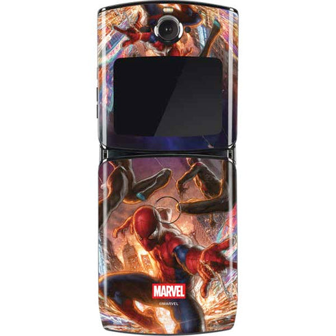 Marvel Spiderman Group Wall Motorola RAZR Skin