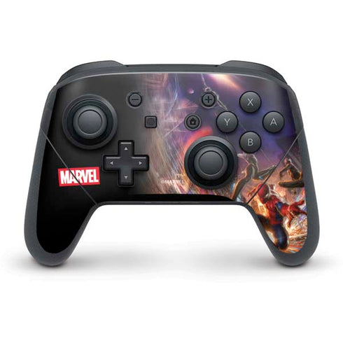 Marvel Spiderman Group Wall Nintendo Switch Pro Controller Skin