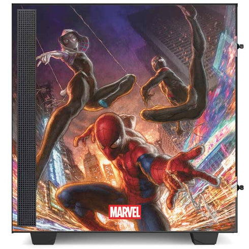 Marvel Spiderman Group Wall NZXT H510 Compact ATX Mid-Tower Case Skin