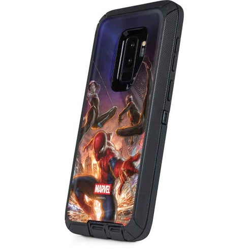 Marvel Spiderman Group Wall Otterbox Defender Galaxy Skin