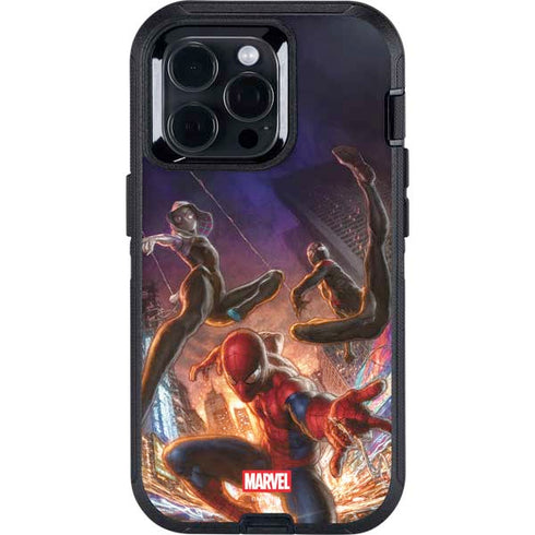 Marvel Spiderman Group Wall Otterbox Defender iPhone Skin