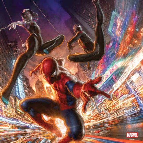 Marvel Spiderman Group Wall PS4 Console and Controller Bundle Skin