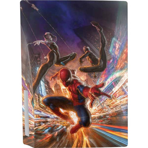 Marvel Spiderman Group Wall PS5 Console Skin