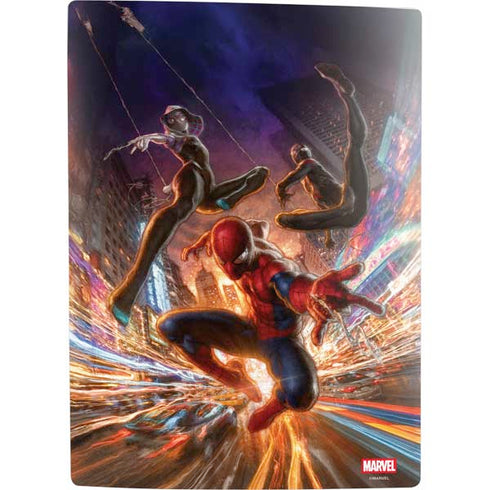 Marvel Spiderman Group Wall PS5 Digital Edition Console Skin